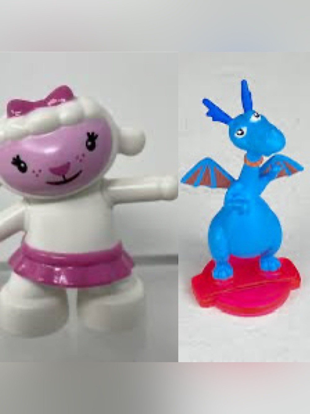 Disney Doc McStuffins Lambie & Stuffy Figure Lot of 2 Mini Toy Figures